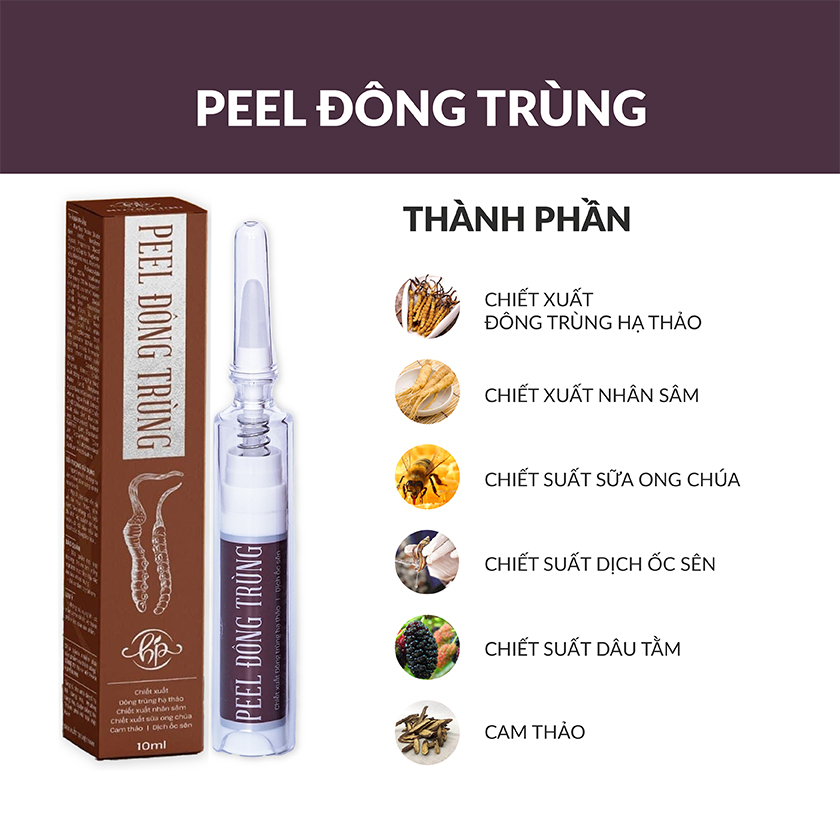Peel da đông trùng Huyền Phi