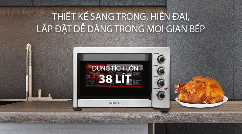Lò nướng Sharp EO-A384RCSV-ST 38 lít