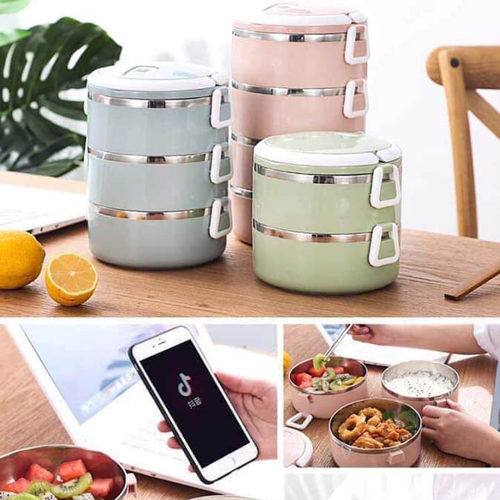 Cặp Lồng Giữ Nhiệt Lúa Mạch 4 Tầng SD0160