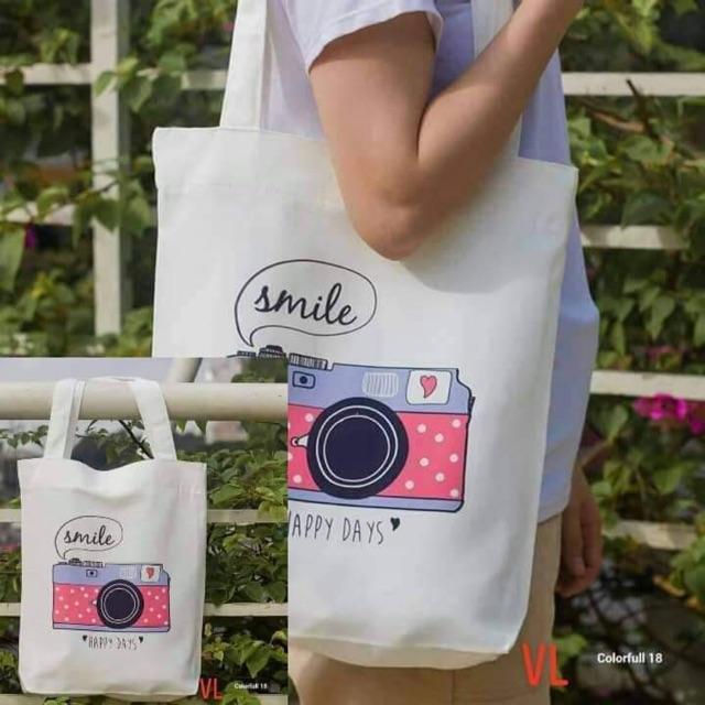 Túi vải máy ảnh smile bla0919