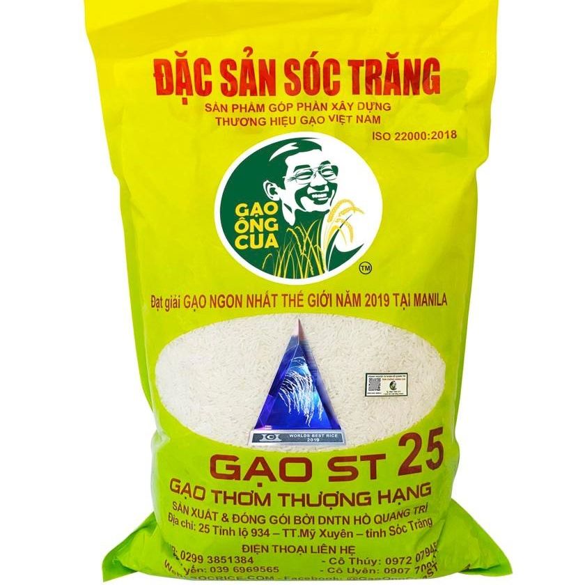 Genuine ST25 rice-Soc Trang Special Products bag 5kg