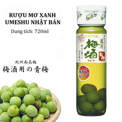 Nước mơ xanh Choya Kishu 720ml