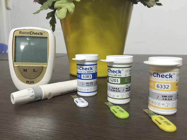 Máy Đo Đường Huyết, Mỡ Máu, Gút , BeneCheck