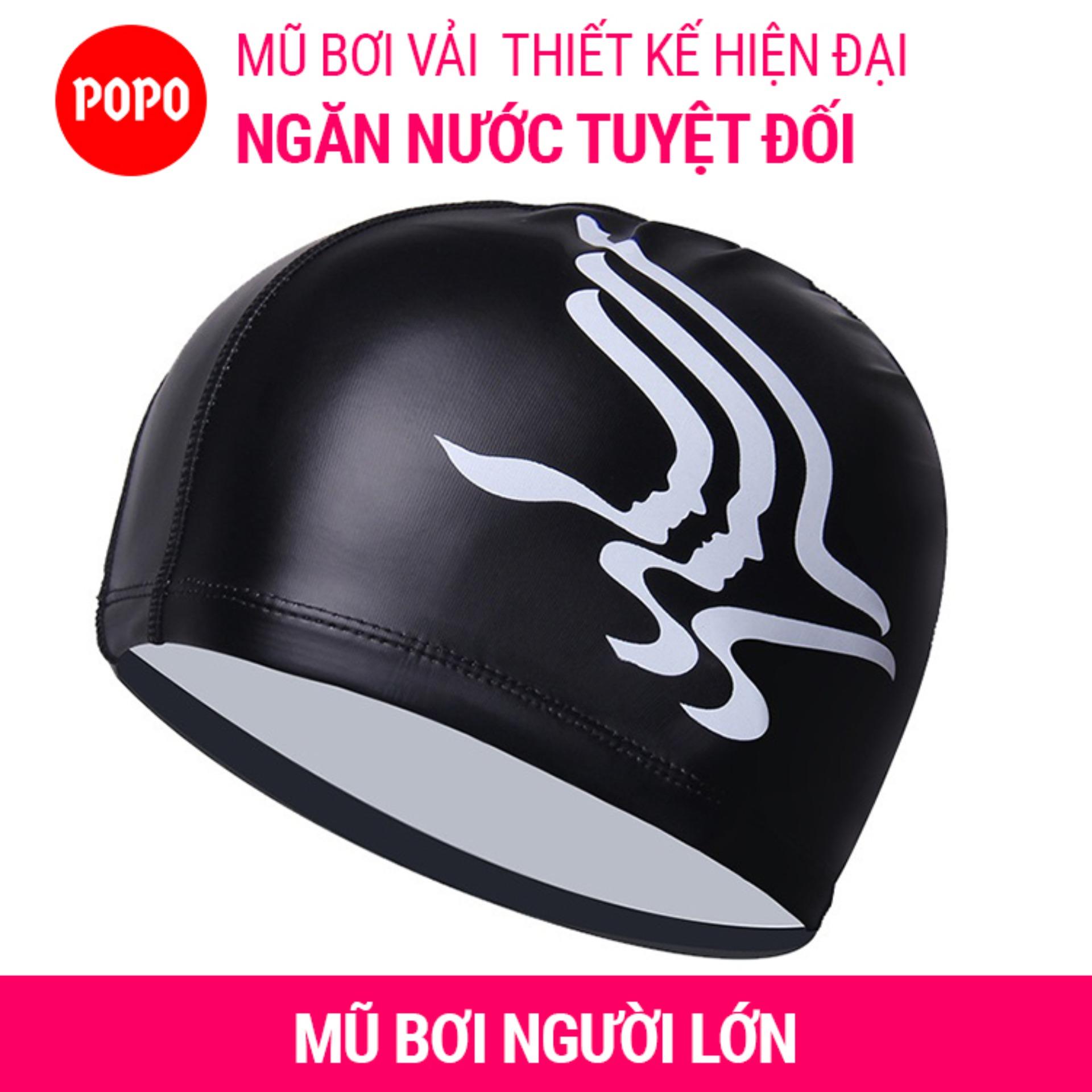 Mũ bơi nón bơi thời trang CA37 POPO Collection chất liệu an toàn, ngăn nước tiếp xúc trực tiếp với tóc