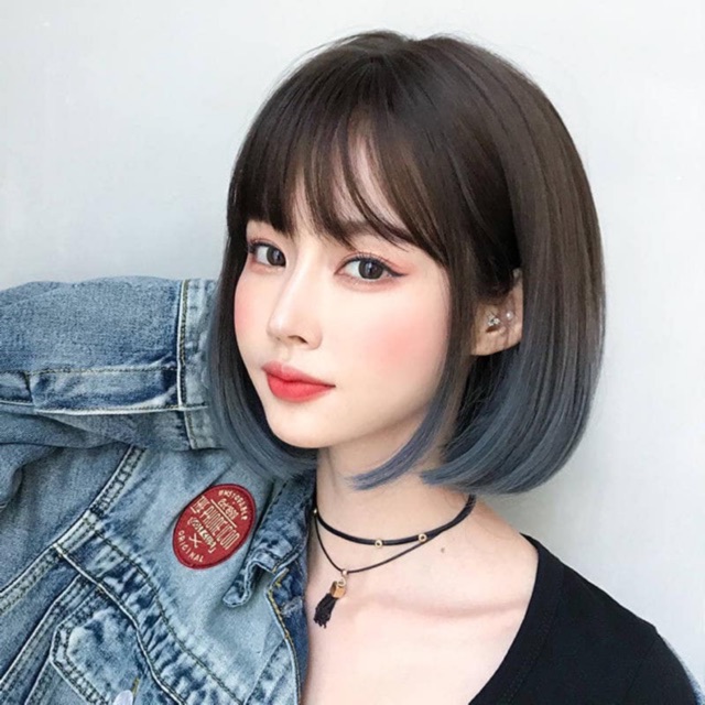 Tóc Giả Cả Đầu Tóc Giả Cả Đầu Vic Omber xanh dương, mã d3030