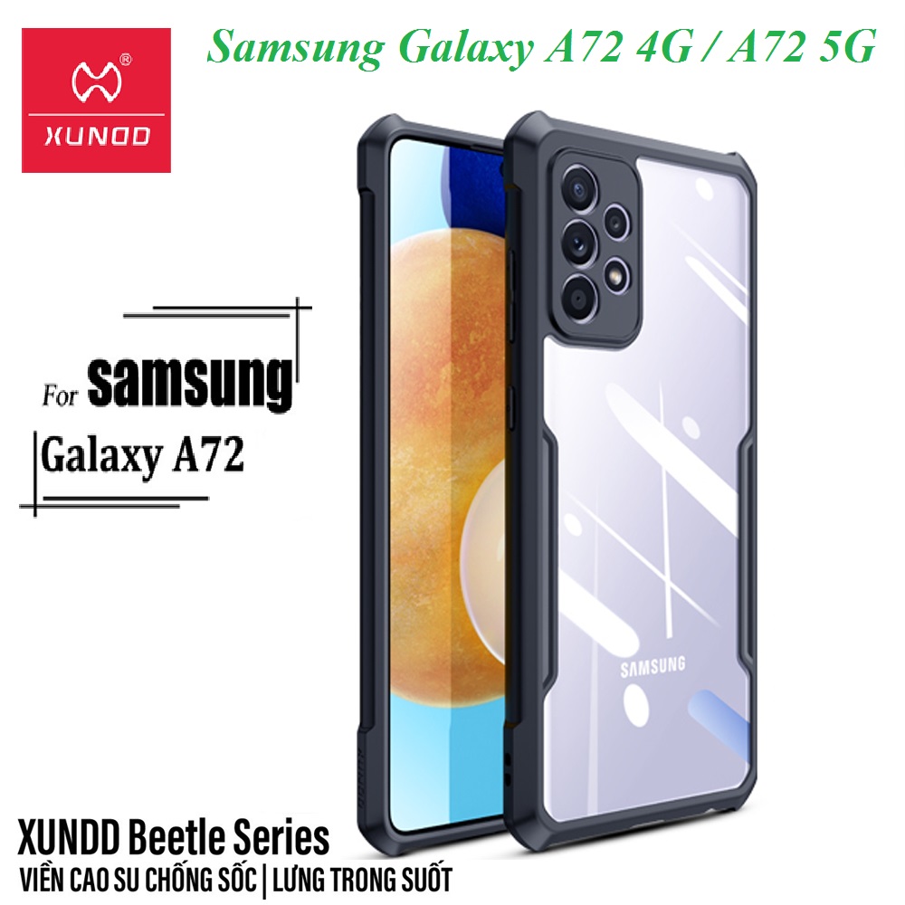 Ốp lưng Samsung Galaxy A72 4G / Galaxy A72 5G - Ốp lưng chống sốc hãng Xundd, bảo vệ camera, kiểu dáng thể thao
