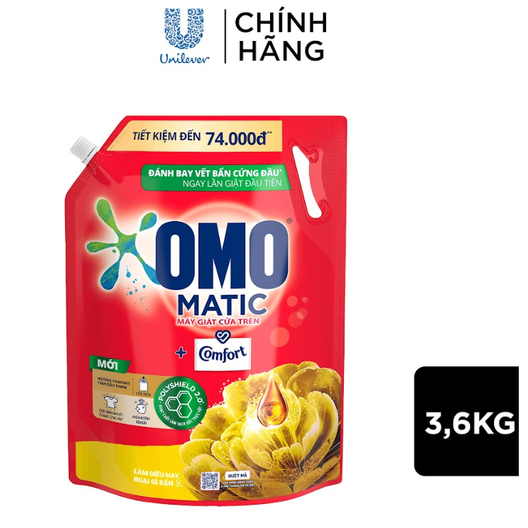 Túi nước giặt OMO Matic 3,6kg/ 3,9Kg