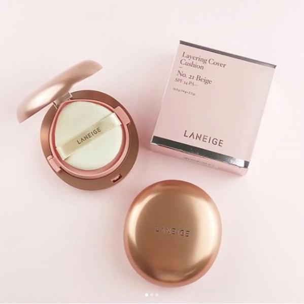 [6-11/12 VOUCHER GIẢM 8%]Siêu phấn nước 2 in 1 Layering Cover Cushion SPF 34 PA +++