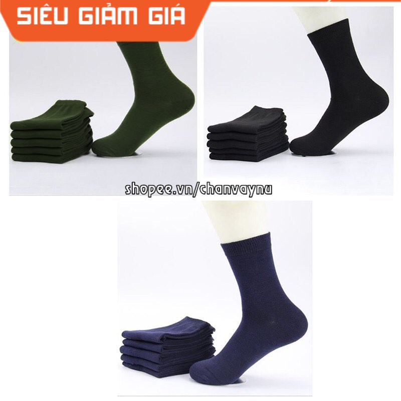 Vớ/ tất cổ cao style SQ CA QĐ freesize màu đen, xám, xanh rêu VXN V3 thần thánh chuẩn store hàn quốc korea freeship 50k