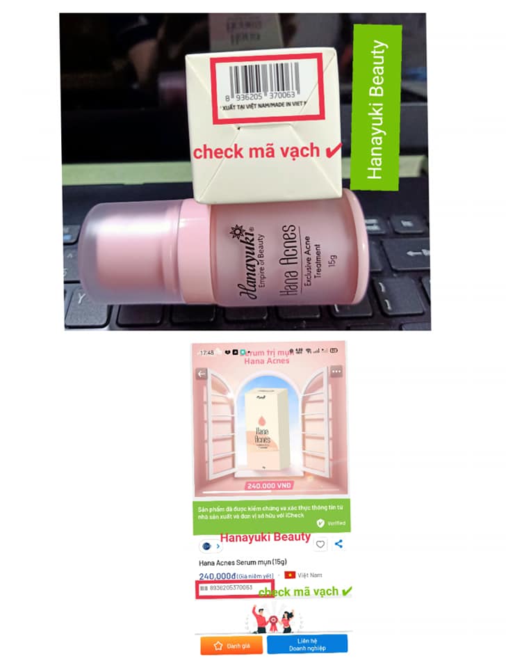 [HCM][Chính hãng-Date 2026] SERUM MỤN MINI HANAYUKI 15g -HANA ACNES MINI