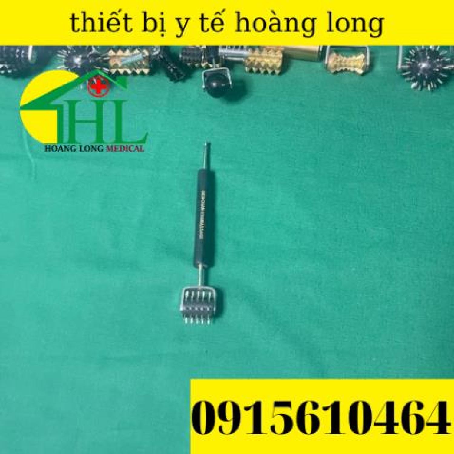 [Hàng Chính Hãng Diện Chẩn Bùi Quốc Châu] Cây Lăn Đinh Dò Huyệt 2 Đầu - Dụng Cụ Diện Chẩn