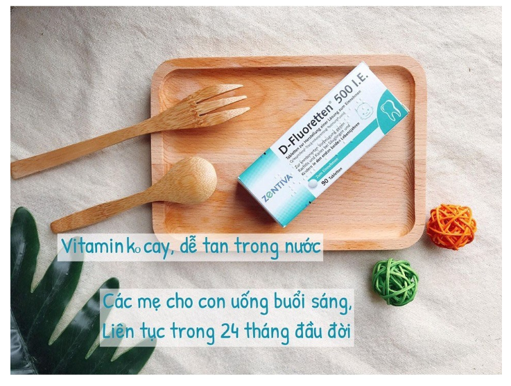 [HÀNG ĐỨC] Vitamin D Fluoretten 500 I.E