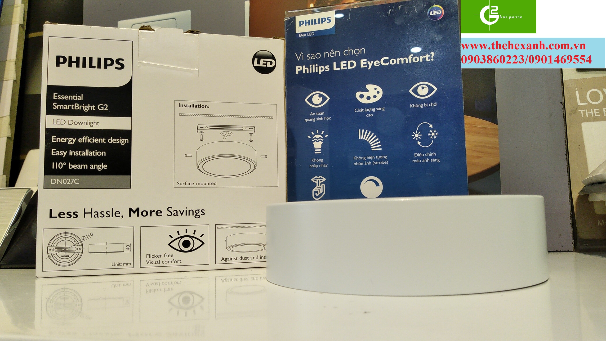 [HCM]Bộ đèn nổi ốp trần Philips LED DN027C 11W D150 (Trắng/Vàng/Trung tính)