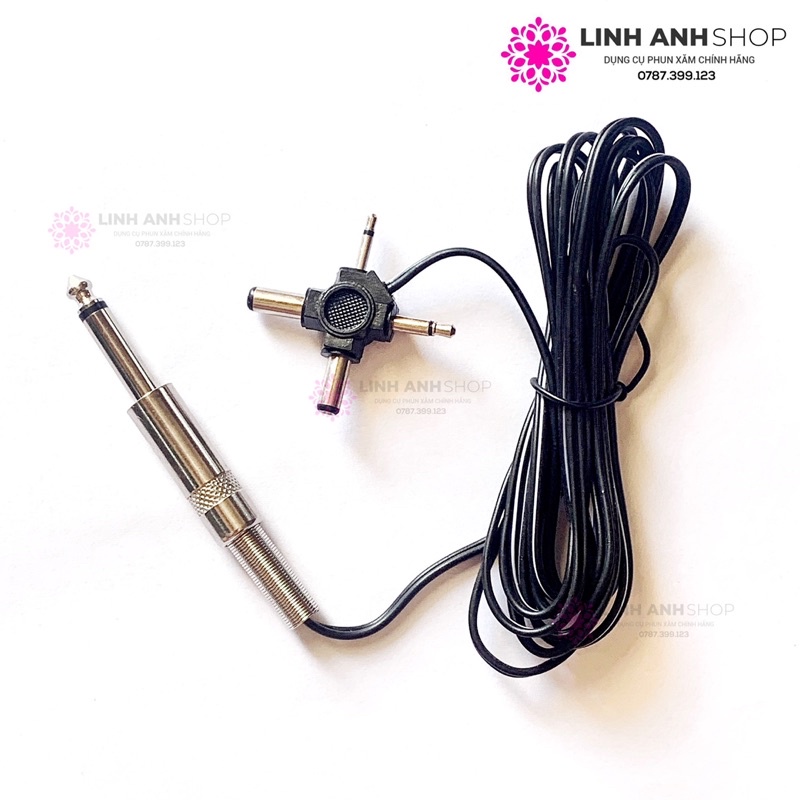 Dây 4 đầu đa năng cắm máy pen phun xăm