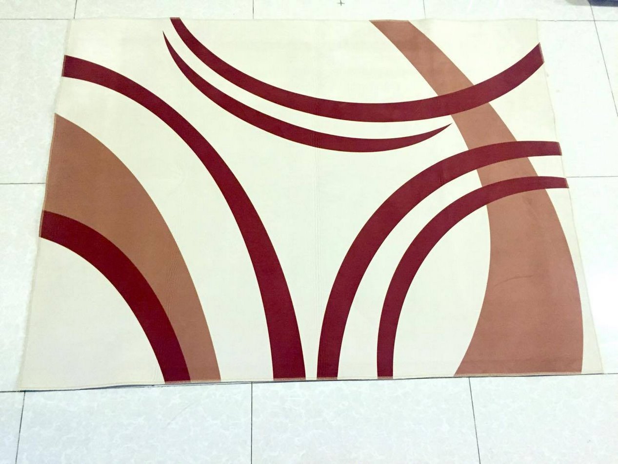 Thảm nhung 3D màu nâu lớn TSN16 (120 x160cm)