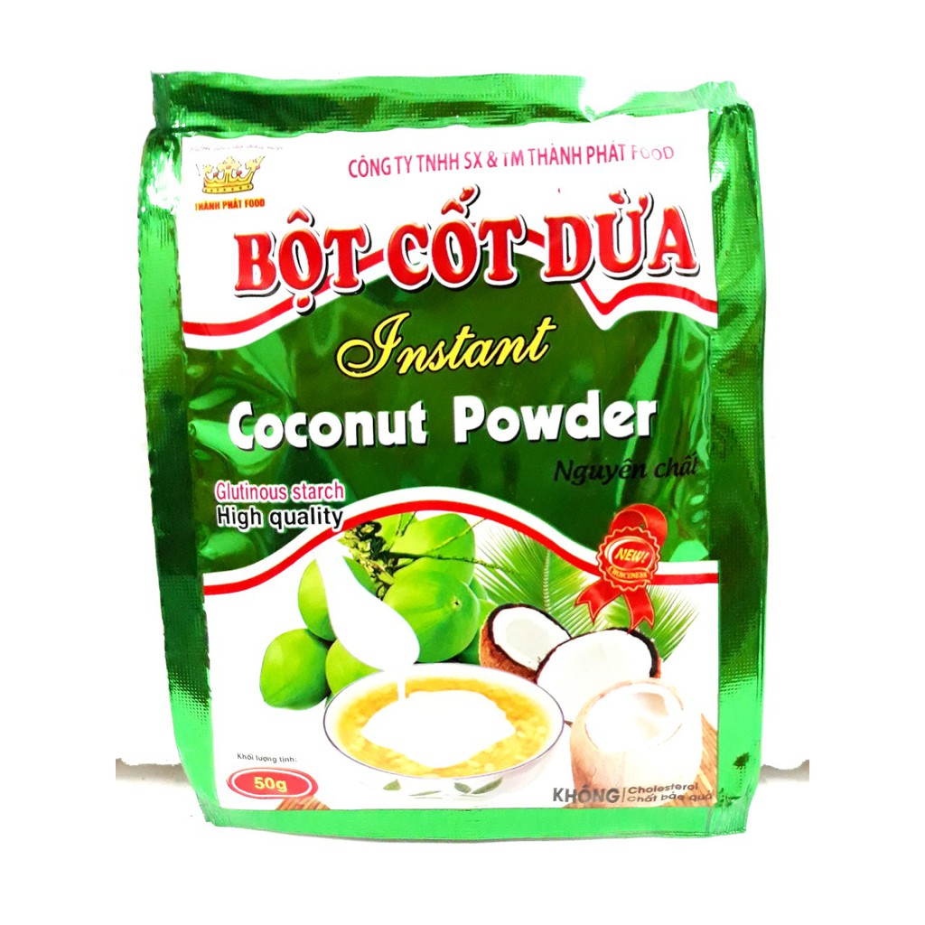 2 gói Bột Cốt Dừa Thành Phát gói 50G
