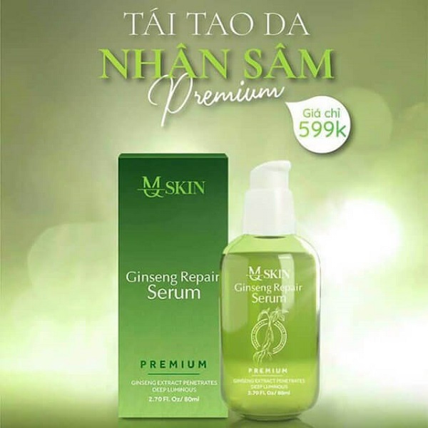 SERUM MQ SKIN THAY DA NHÂN SÂM PHIÊN BẢN CAO CẤP [ không sưng . không đỏ . xóa mụn nám tàn nhang sẹo rổ ] (80ml)