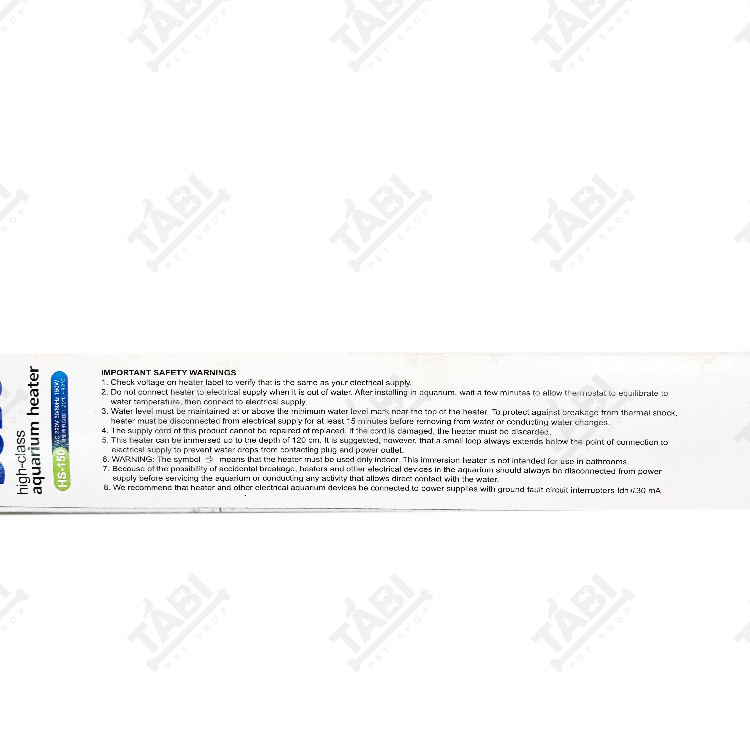 Máy Sưởi Ấm Hồ Cá SOBO HS 150W - Đèn Sưởi Bể Cá.