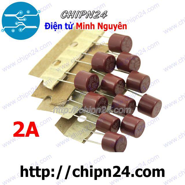 Cầu chì tròn 2a 250v 8x8mm