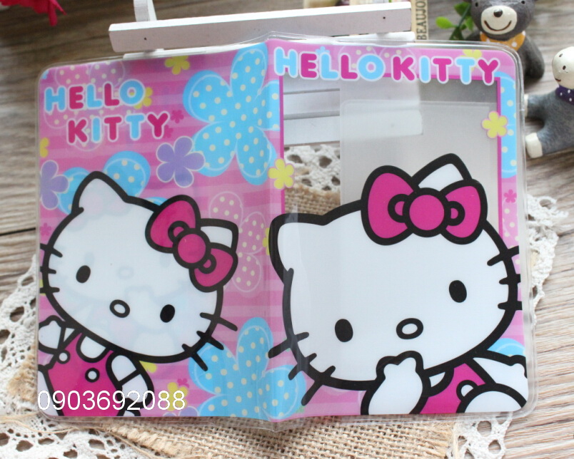 Vỏ bọc hộ chiếu - passport Plastis dẻo Hello Kitty