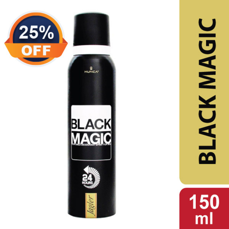 Xịt Khử Mùi Nam Nước Hoa Nam Tính, Cổ Điển, Bí Ẩn JAGLER BLACK MAGIC HUNCA CARE 150ml cao cấp