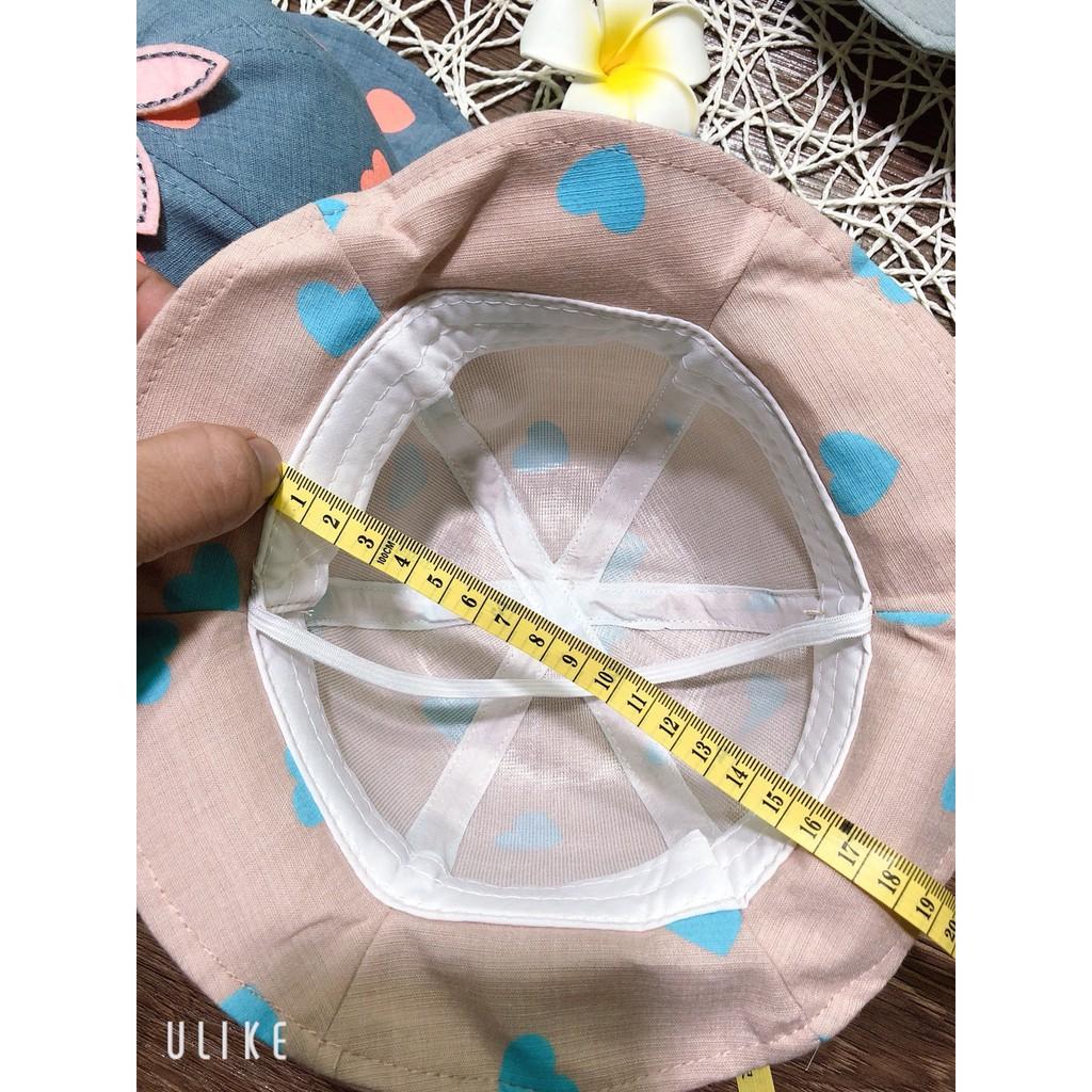 [HOT] Nón tai bèo chấm tim cho bé gái