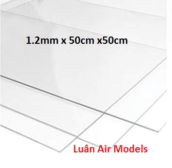 [HCM][1.2mm 50x50cm] Combo 3 tấm nhựa mica cứng trong suốt làm hồ cá chuồng kính hộp kính kính khung ảnh kính ốp biển số xe chế đồ chơi sáng tạo mô hình thủ công trang trí (VA158x3 TP) - Luân Air Models
