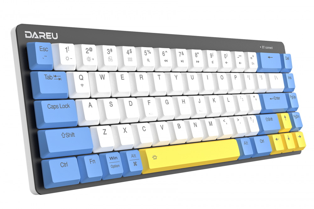 Bàn phím cơ blutooth Dareu EK868 68Key Siêu mỏng - Chính hãng