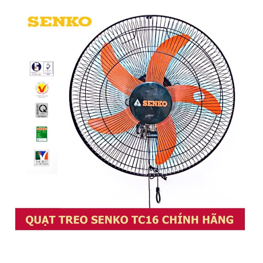 Quạt treo tường Senko TC16 (Đen)