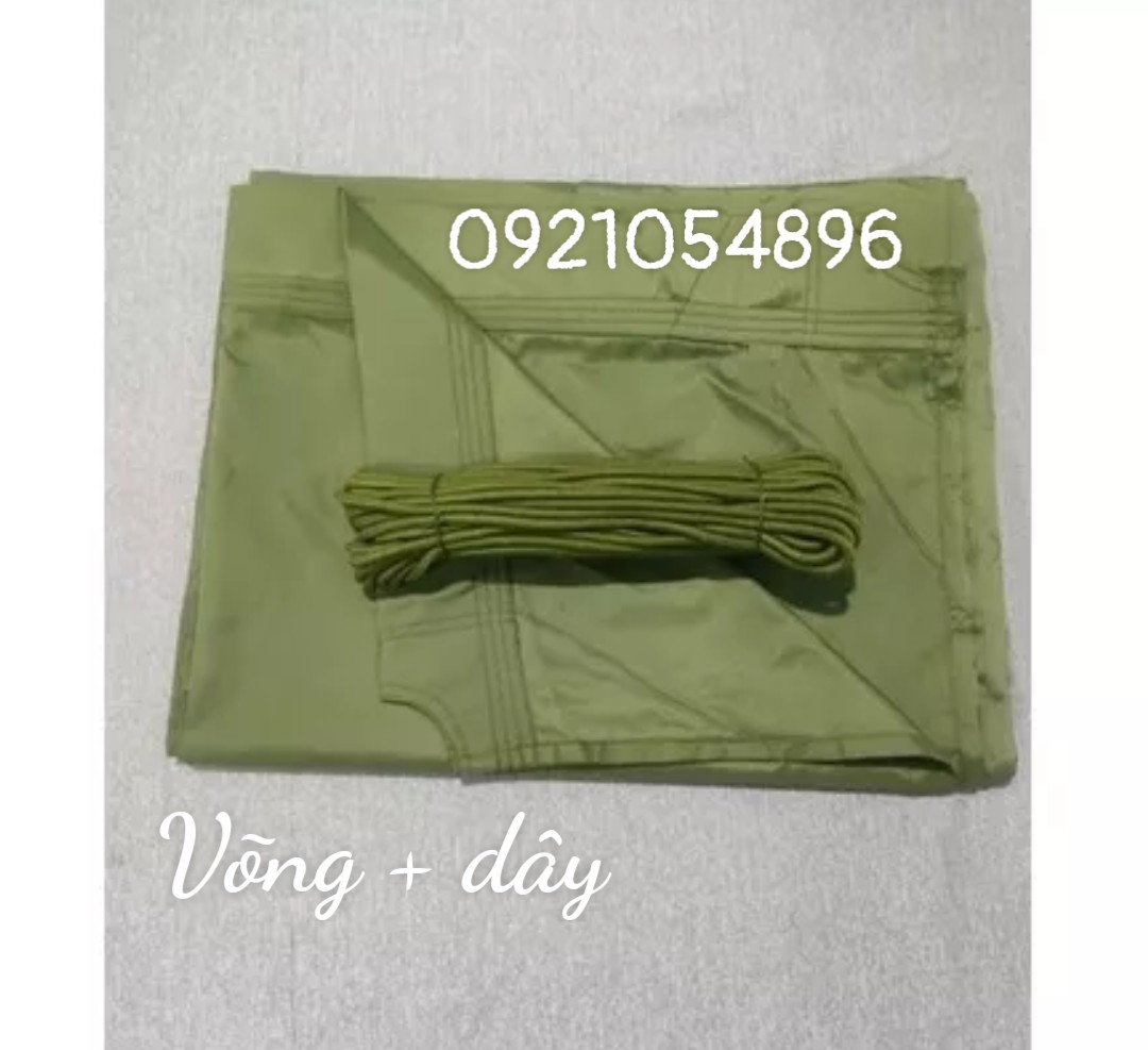 Combo Võng dù dã ngoại QN và cuộn dây dù 16m