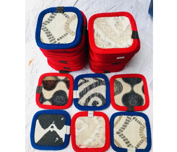 Set 10 miếng Lót Ly siêu thấm (Mẫu Vuông Và Tròn, Hình thật)