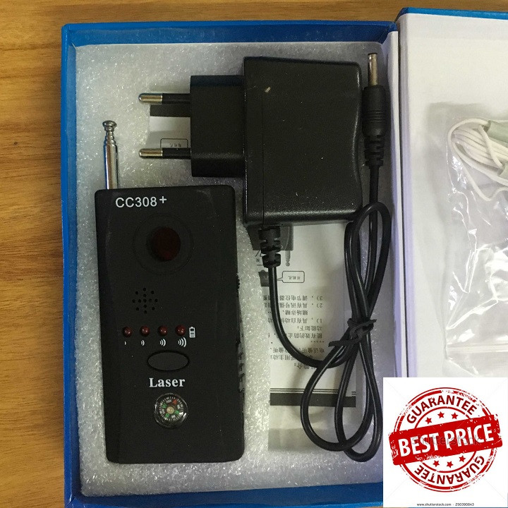 Máy phát hiện nghe lén, camera theo dõi CC308+