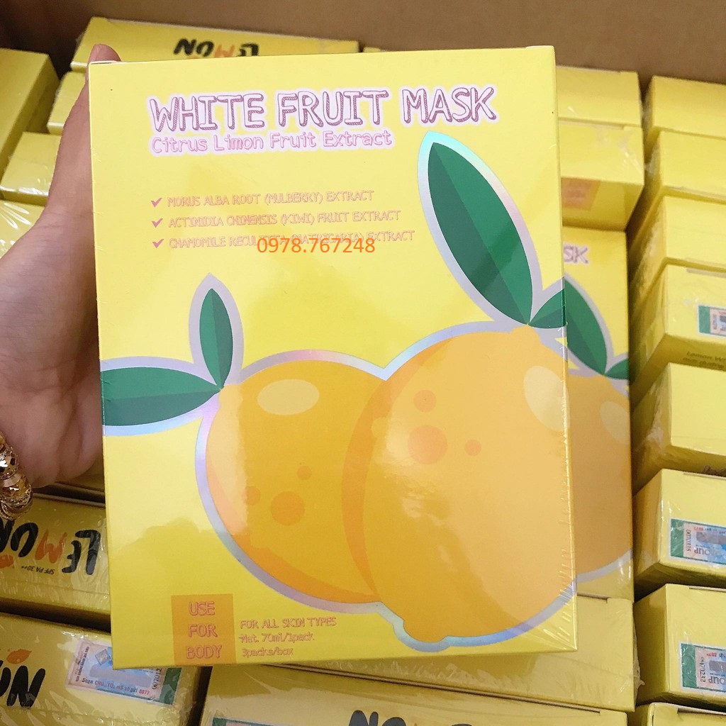 [chuyên sĩ]Ủ Trắng Chanh Lemon White Fruit Mask(ủ chanh)