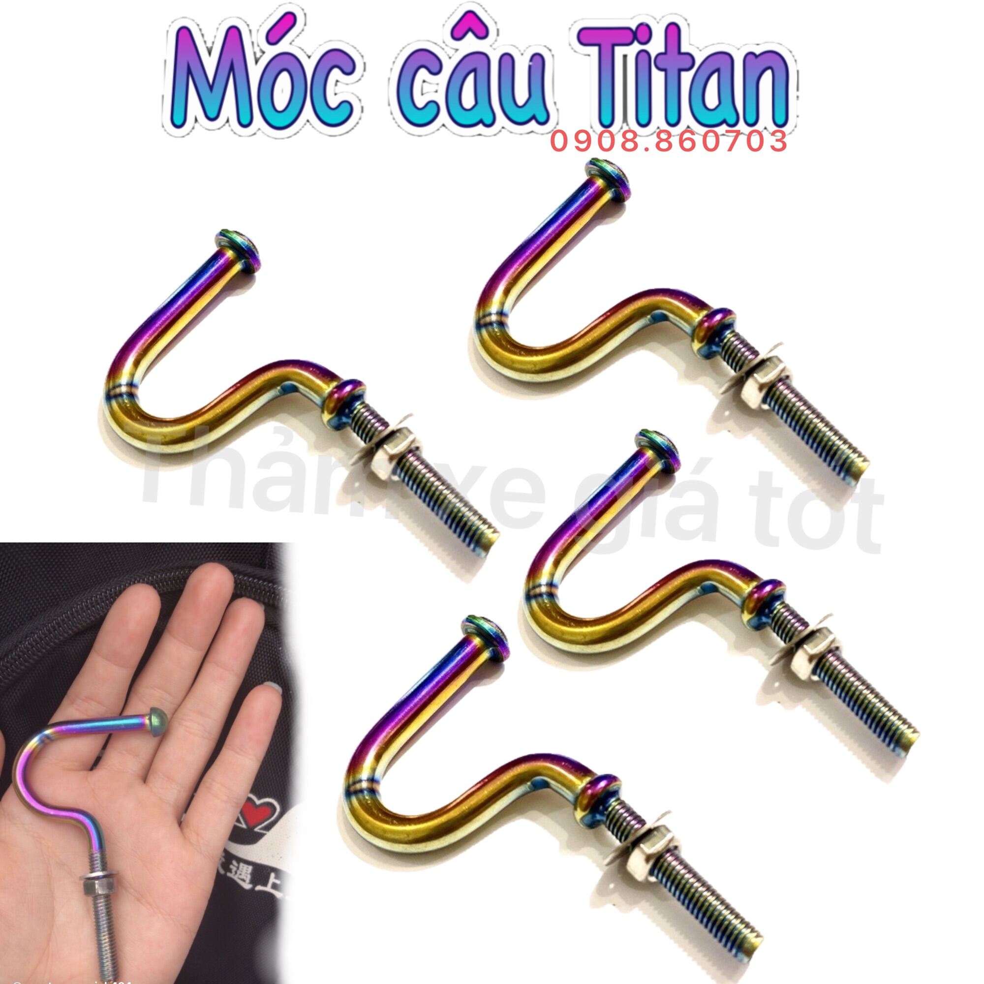Móc inox, titan treo đồ xe máy titan cứng cáp