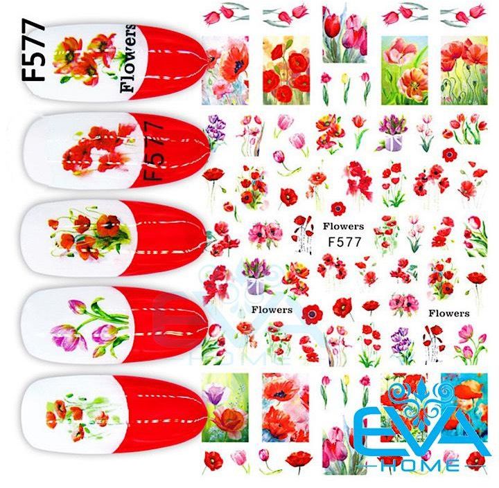[HCM]Miếng Dán Móng Tay 3d Nail Sticker Tráng Trí Hình Trái Cây Và Bánh Kem F575