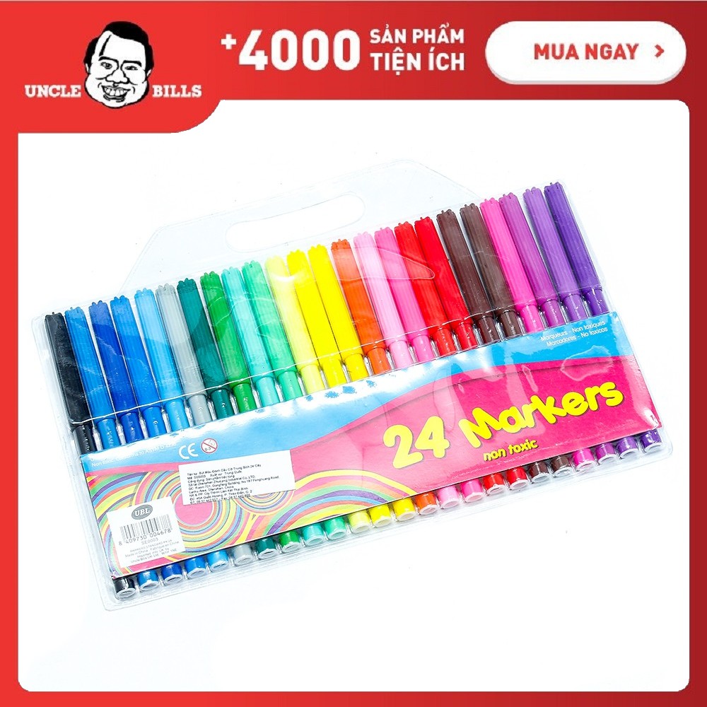 Bút Lông Màu Bịch 24 Cây UBL SE0003