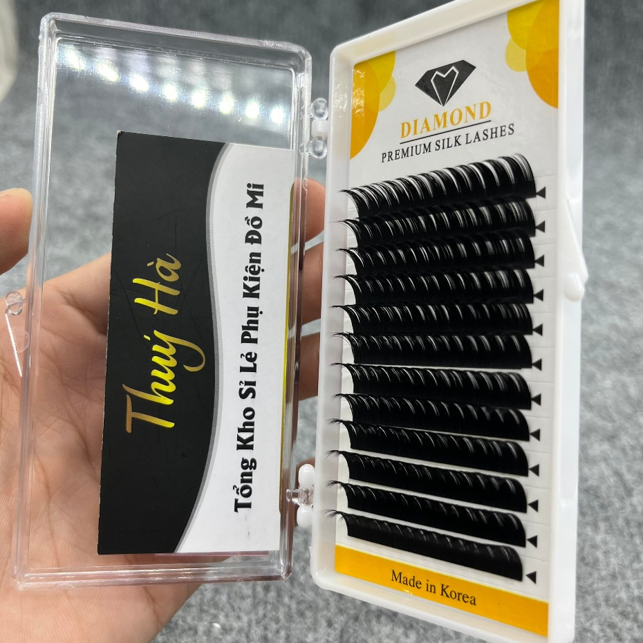 Mi Hoa Hồng Đen, mi hoa Sơn Trà (Dày 0,07mm)_keo nối mi_dụng cụ nối mi_THÚY HÀ