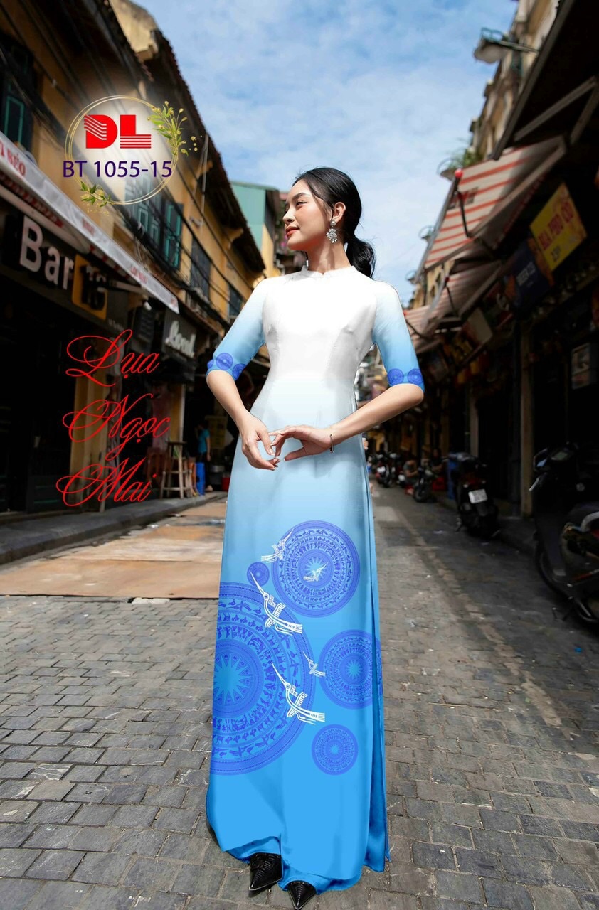 [HCM]Vải áo dài Trống Đồng