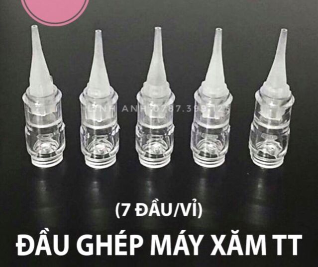7 ĐẦU GHÉP MÁY PRO, MÁY phun xăm THẦN THÁNH...