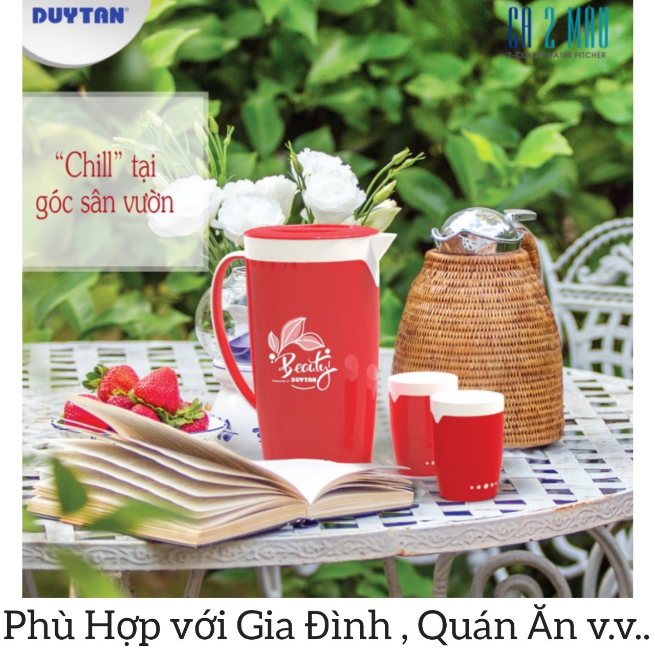 Ca Nhựa Có Quai Duy Tân 2 Lít -Ca Quai 2 Lít CA 5 CHẤM