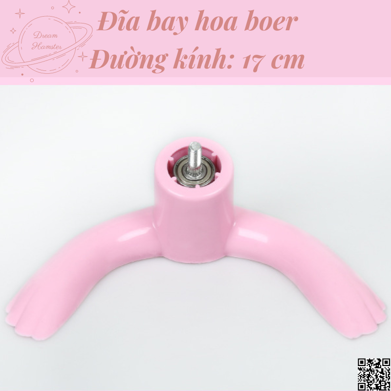 Đĩa bay hoa Boer 17cm cho Hamster