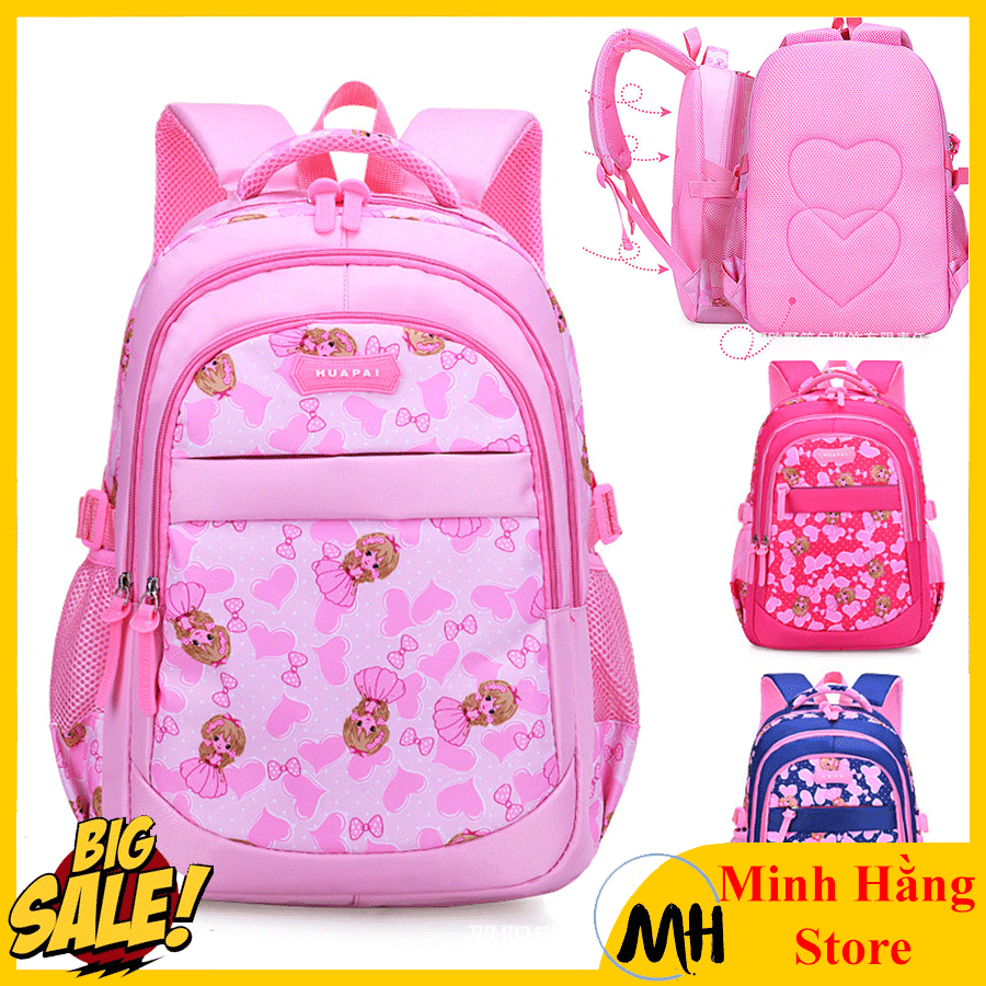 [Ultra cheap-quality] first grade girl school backpack for grade 1 to Grade 4, waterproof primary schoolbags, pretty feminine pattern anti-humpback