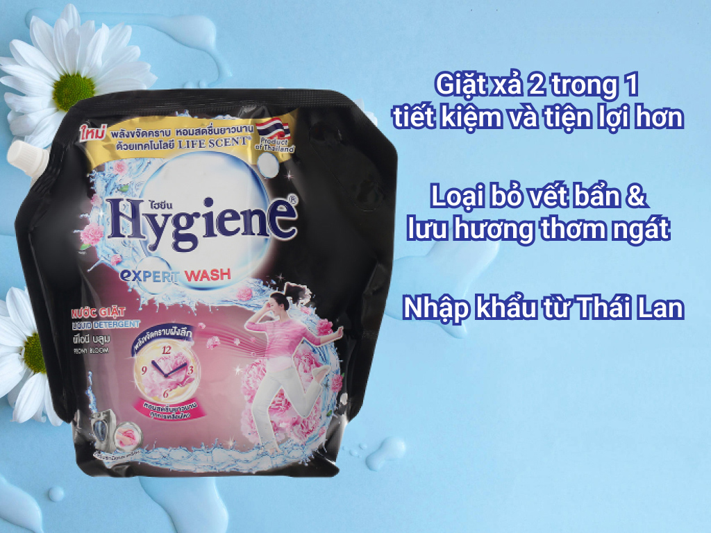 Nước giặt đậm đặc Hygiene 1800ml