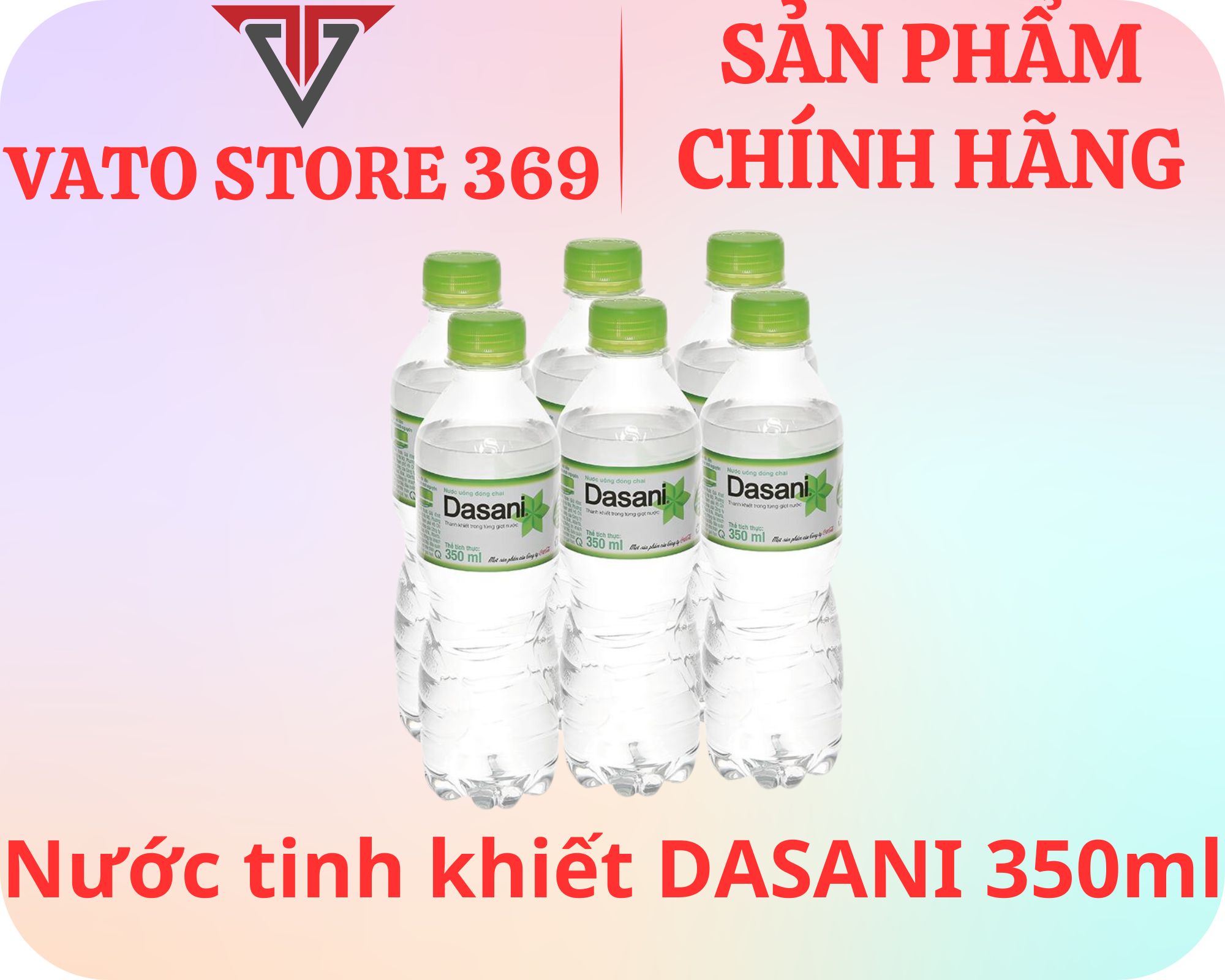 Nước uống đóng chai dasani chai 350ml