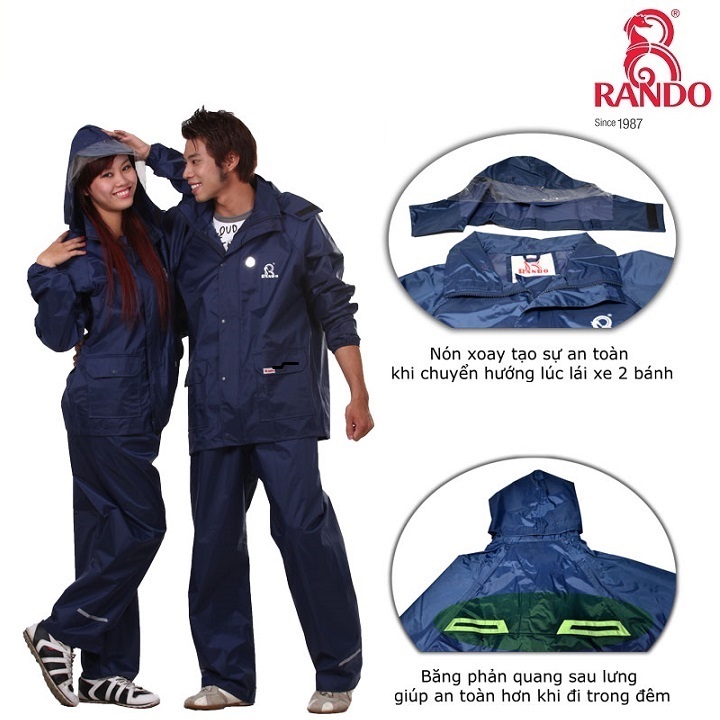 [FreeshipMAX] Áo mưa Bộ A+ Rando thông dụng ASNS-38