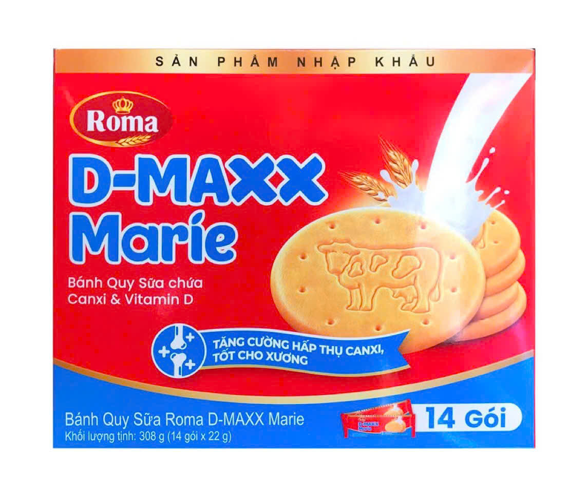 Bánh Quy Sữa Roma D-MAXX Marie Bánh Quy 220G 10 Gói Bánh Quy Roma Cho Người  Lớn Bánh Quy Sữa Tiện Lợi - Lazada | Lazada.vn