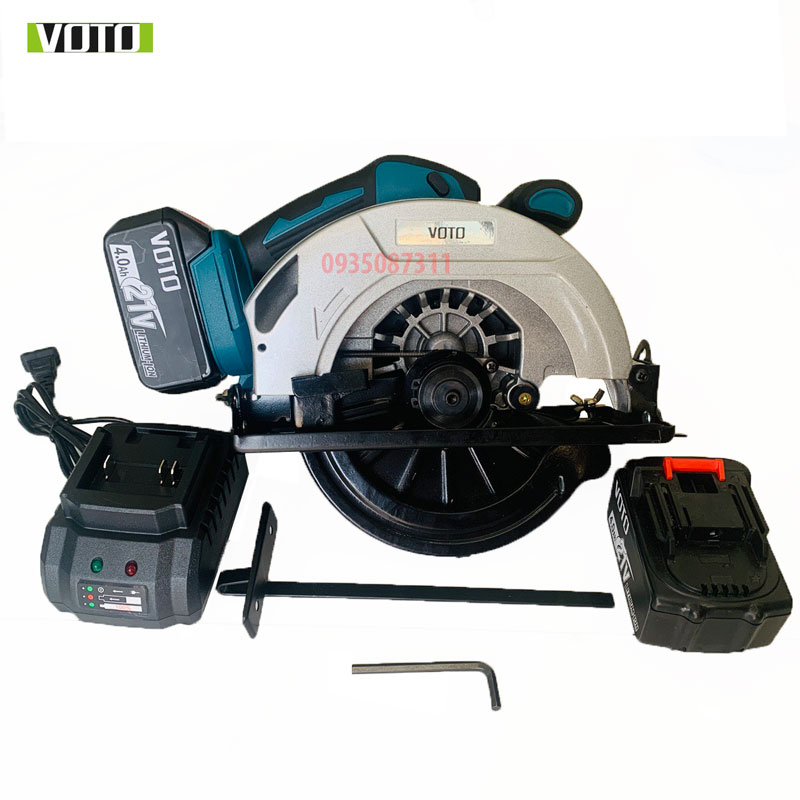 Máy cưa đĩa 180mm voto dùng pin 21v chân pin makita 4cm