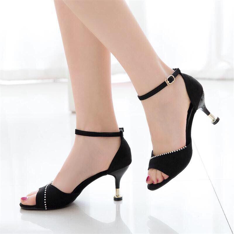 [4.4 Hoàn Tiền 15%] Giày Cao Gót nhọn 7p Quai Bi