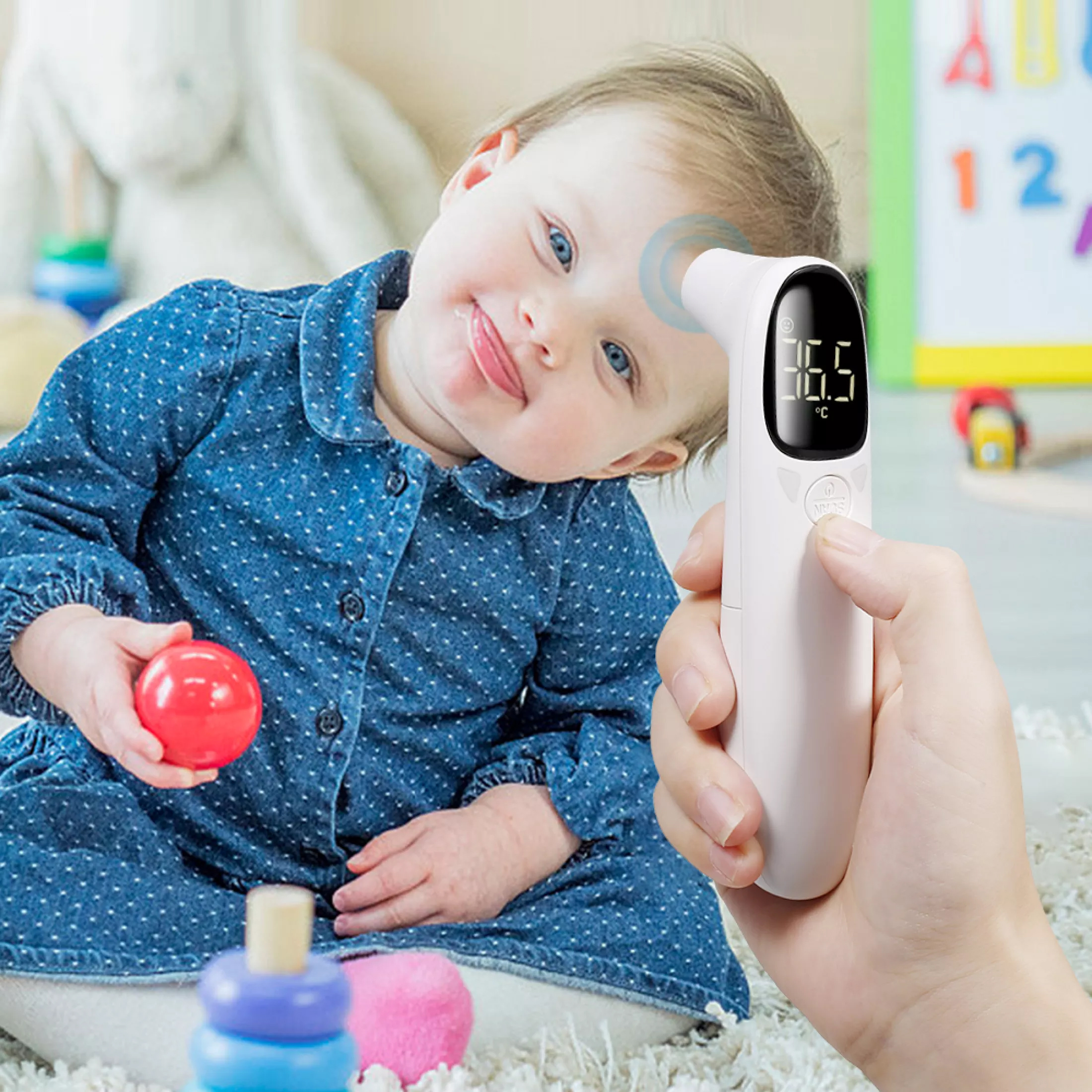 Thermometer infrared intelligent digital display precision quickly bundled 2 pin [genuine product video]