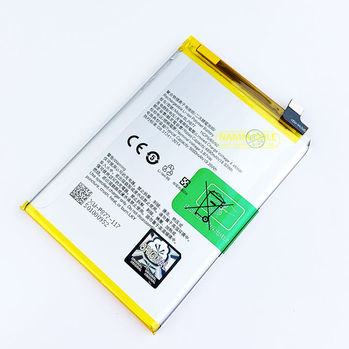 Battery for oppo realme c35 blp877-c35 5000mah zin + gift glue battery + freeshipping